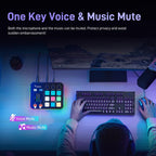 Black Maono G1 Neo Gaming Mixer Sound Card Audio