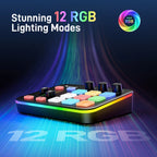 Black Maono G1 Neo Gaming Mixer Sound Card Audio